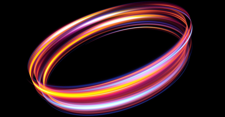 circular light trail